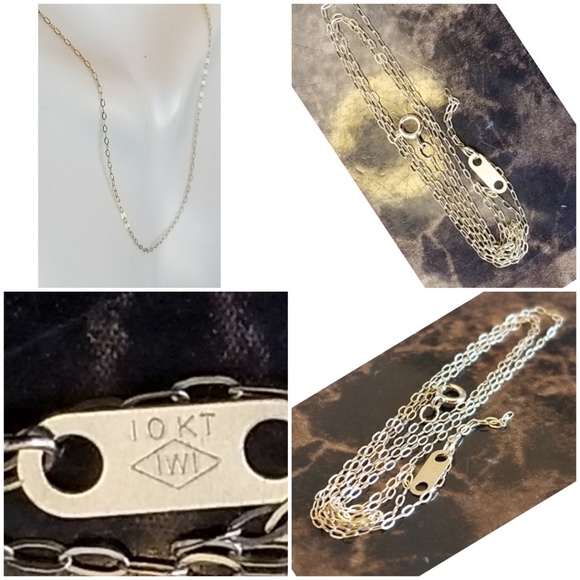 Jewelry - Genuine 10k Solid Yellow Gold Fine Chain 18" long